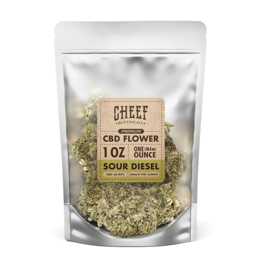 CBD Hemp Flower - Sour Diesel - Cheef Botanicals