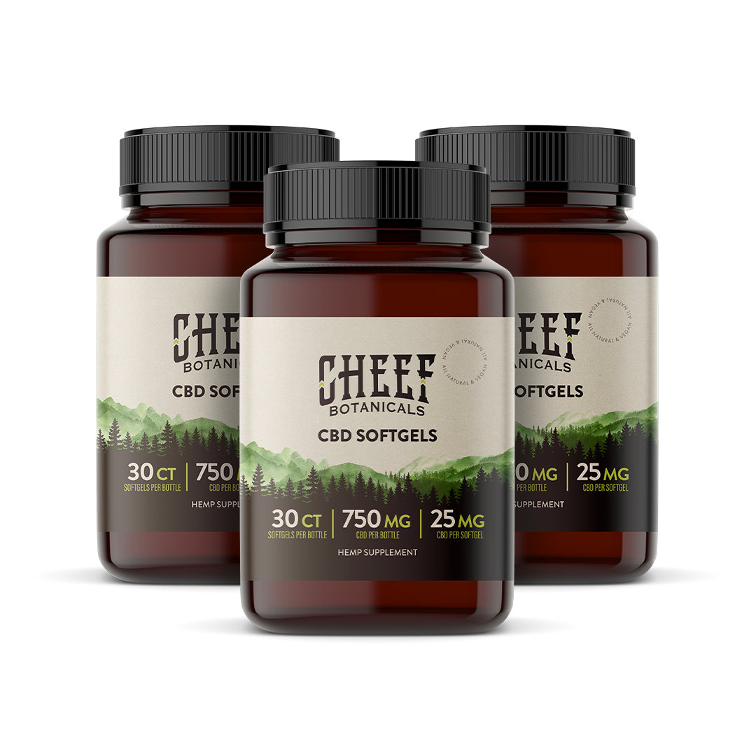CBD Vegan Soft Gels - Cheef Botanicals