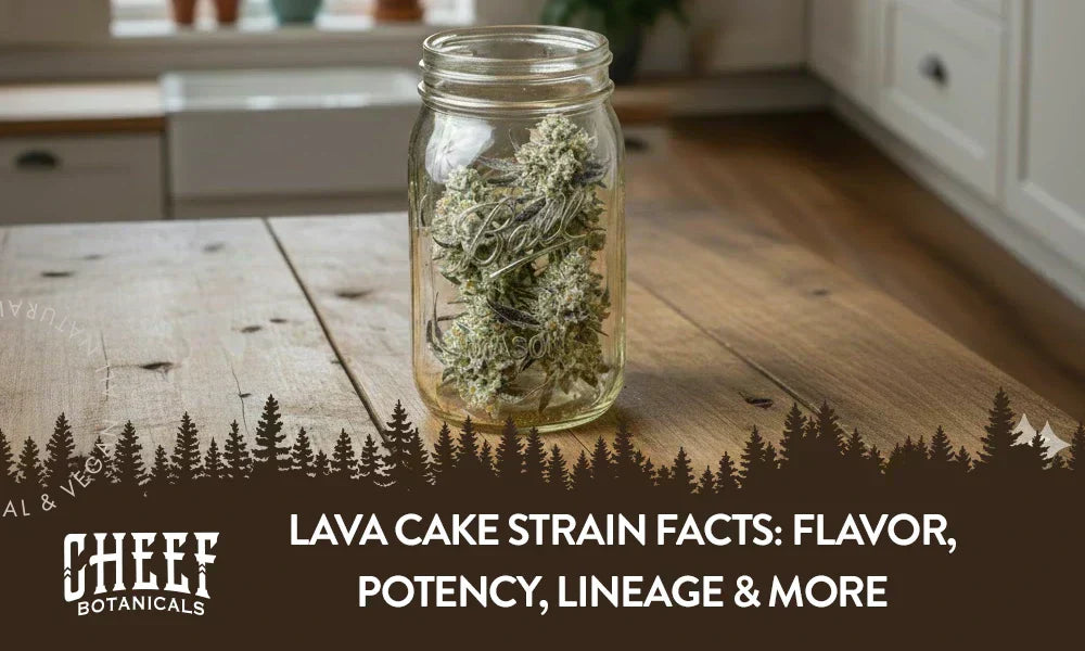 A bunch of lava cake buds in a mason jar.