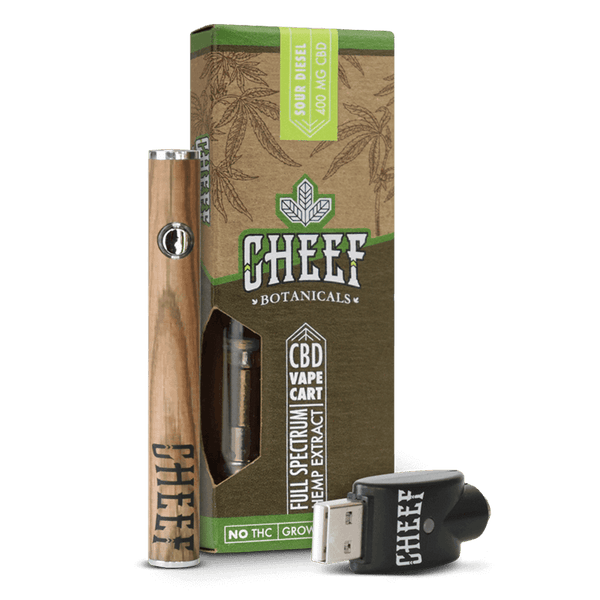 CBD sour diesel vape cartridge - 200mg/400mg - Cheef Botanicals CBD sour diesel vape cartridge - 200mg/400mg - Cheef Botanicals