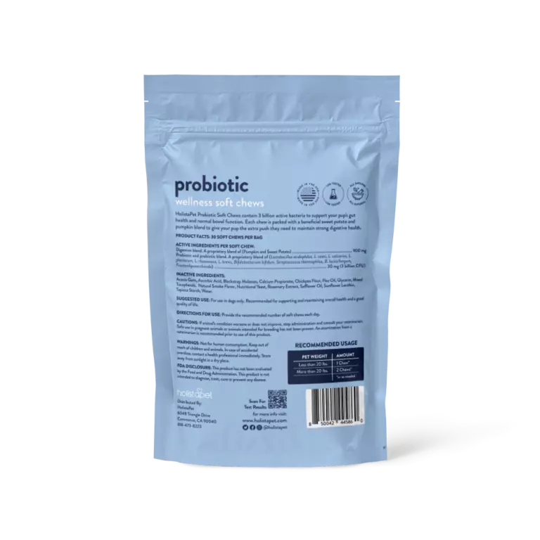 Probiotics For Dogs [Soft Chews] - HolistaPet