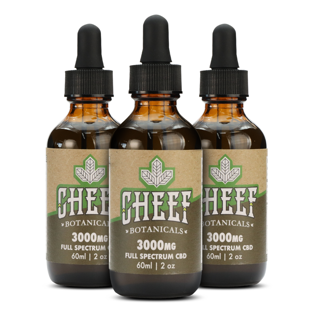 Cheef Botanicals 3000mg CBD oil bundle