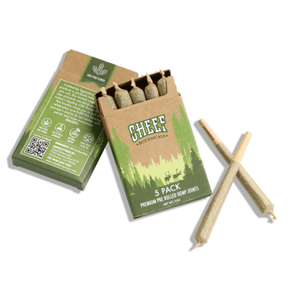 CBD Pre Rolls flat on floor with joints out