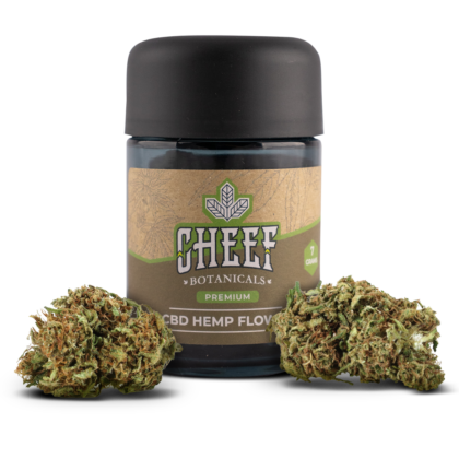 Cheef Botanicals Wagyu Kush in glass jar