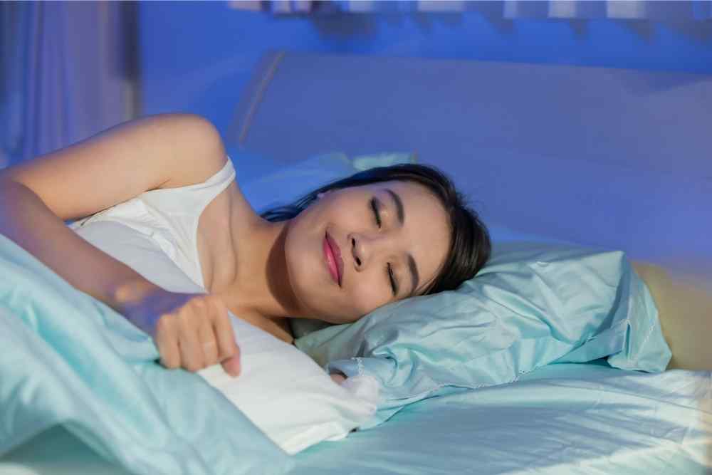 woman having a good nights rest