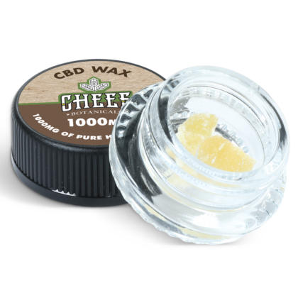 CBD Wax Crumble Dab in a jar made from hemp