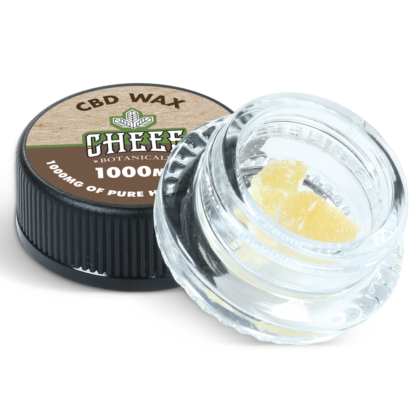 CBD Wax Crumble Dab in a jar made from hemp