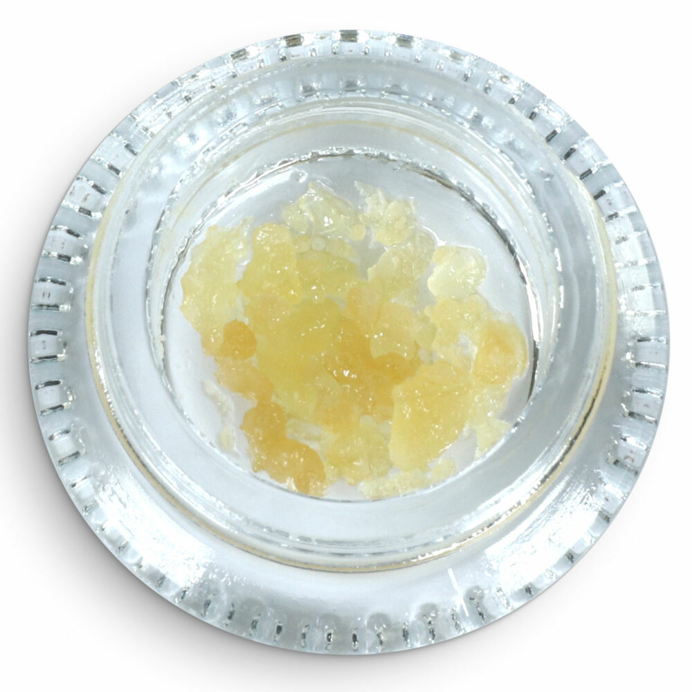 CBD/CBG Wax Crumble 1:1 with added Terpenes in a jar