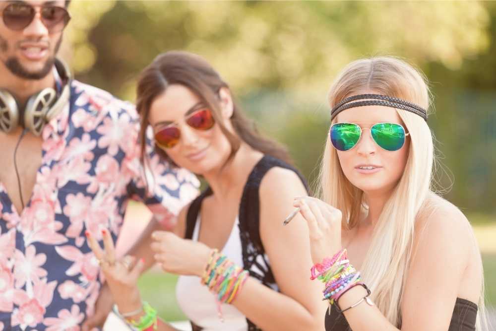 young people smoking joints