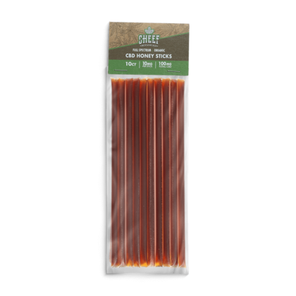 cheef botanicals CBD honey sticks packaged 10 pck