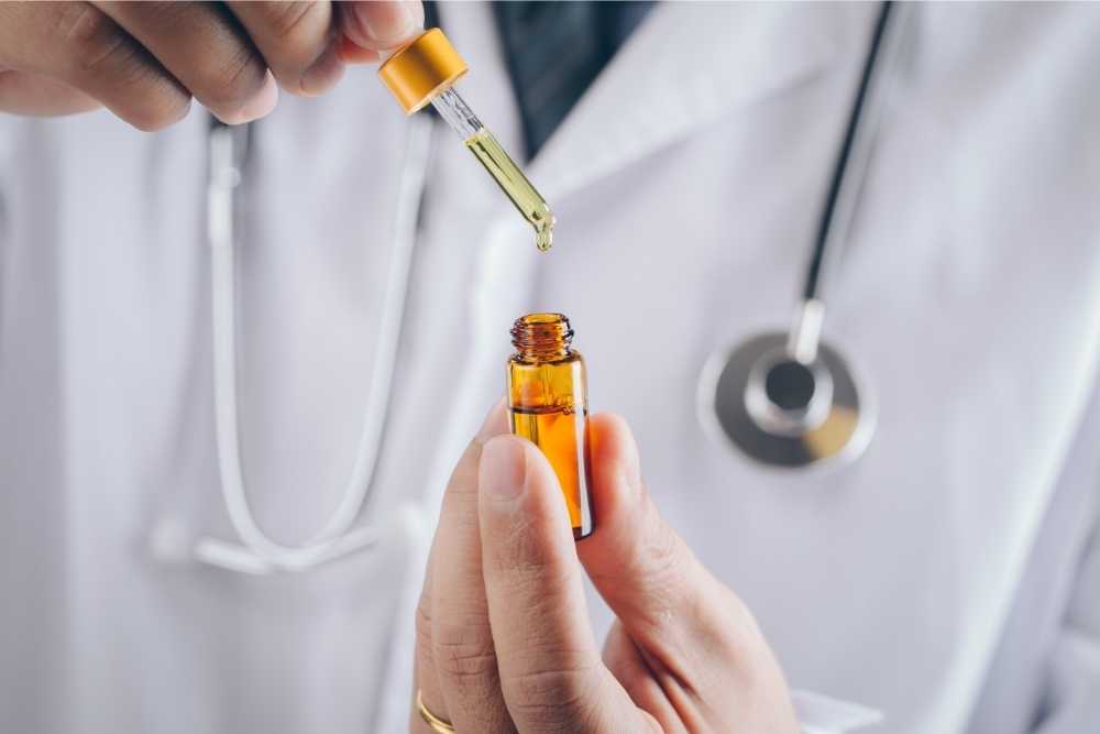 doctor with cbd oil