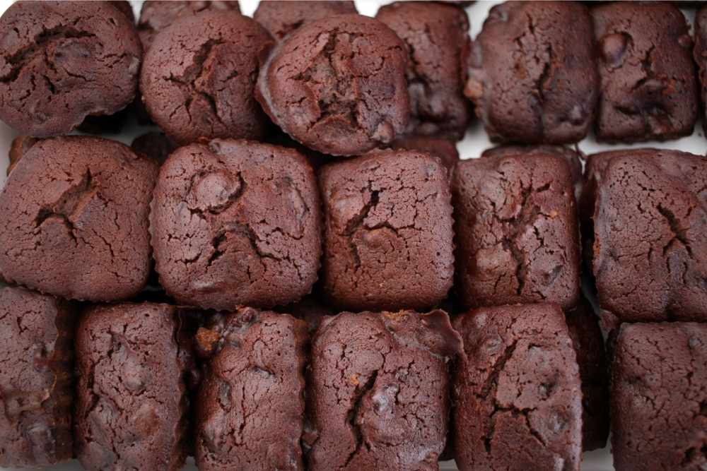 tray of brownies