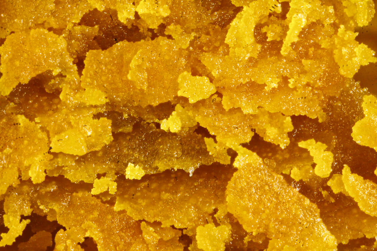 Close up of cannabis wax