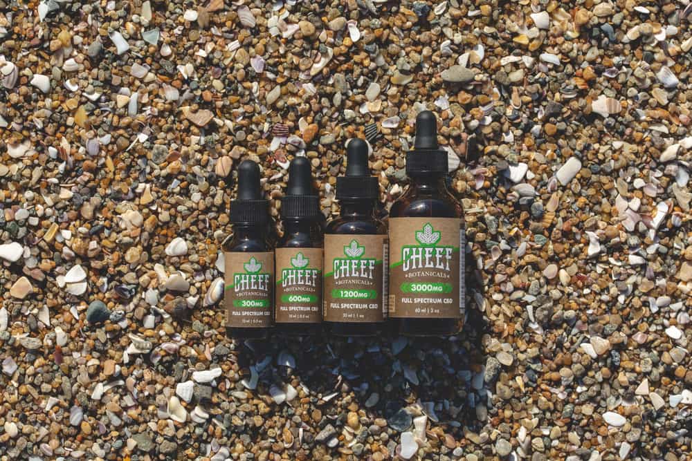 oil tinctures at the beach