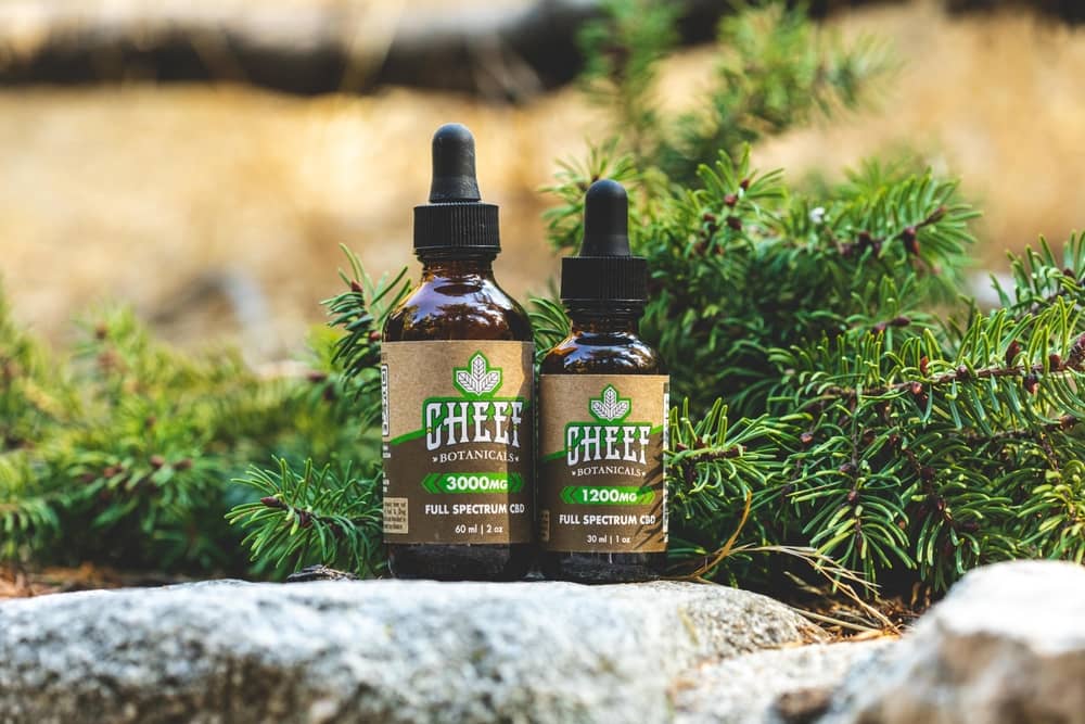 cheef cbd oil tinctures by trees 