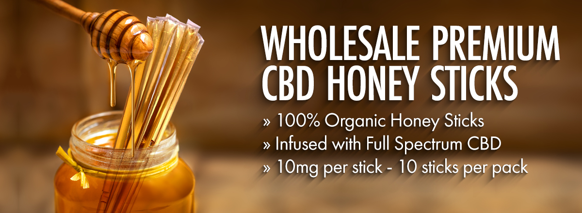 Wholesale CBD Honey Sticks Banner - Cheef Botanicals