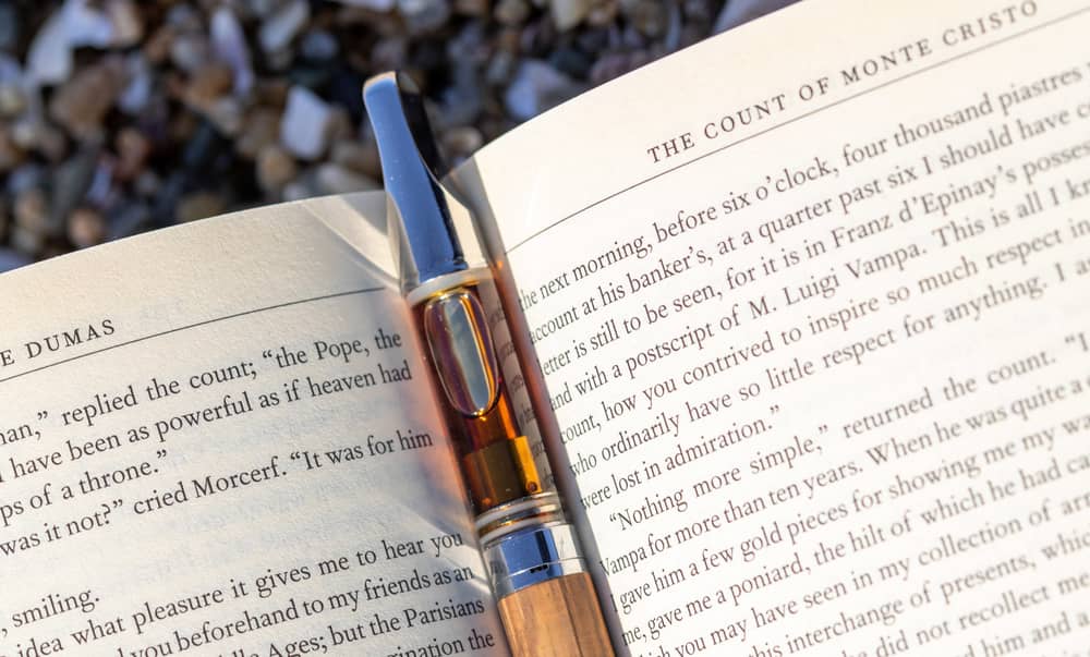 cbd vape pen in book