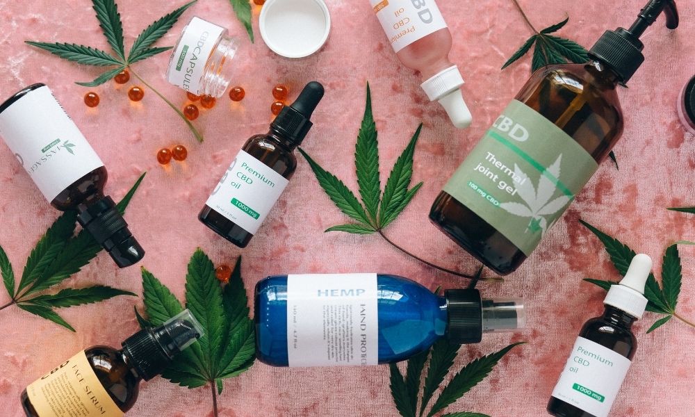 Different various generic CBD products