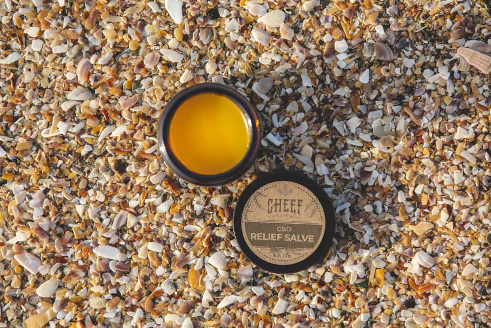 cheef relief salve on ground