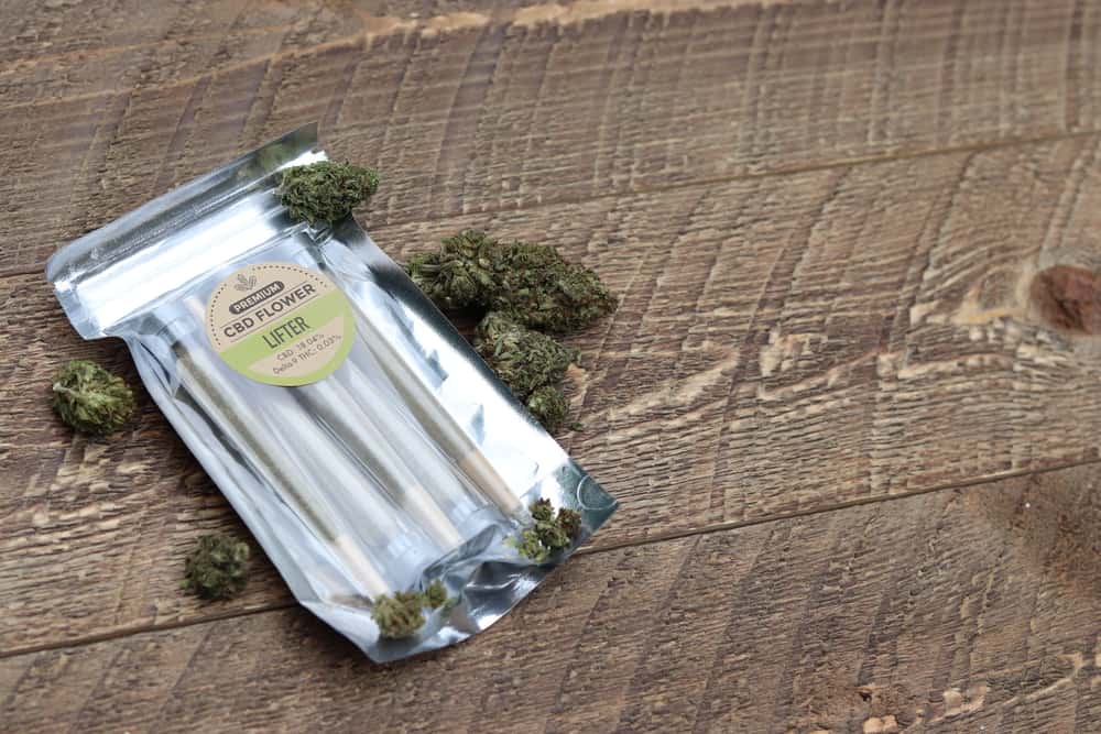 package of cbd flower