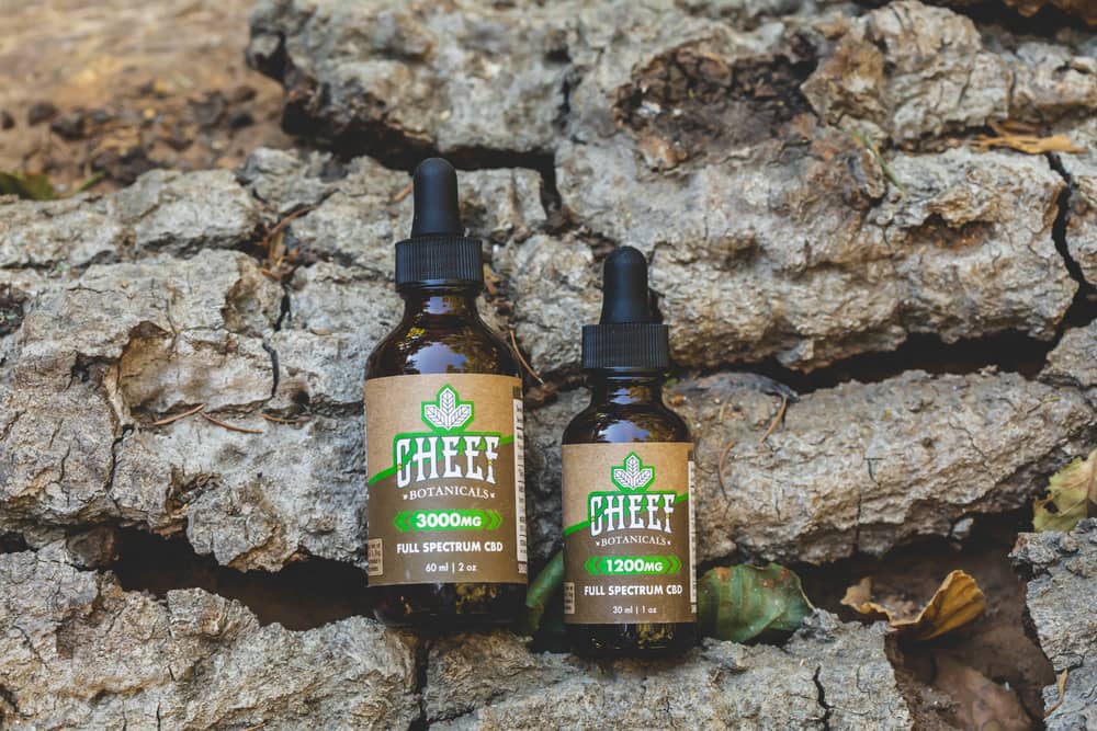 cheef botanicals hemp tinctures outdoors