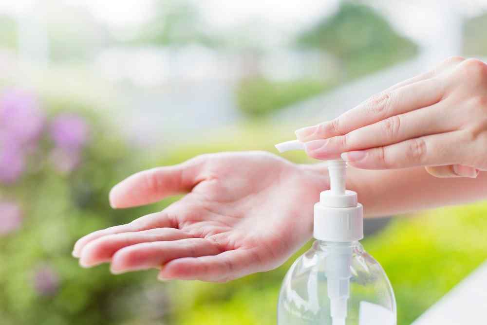 sanitizing hands cannabidiol