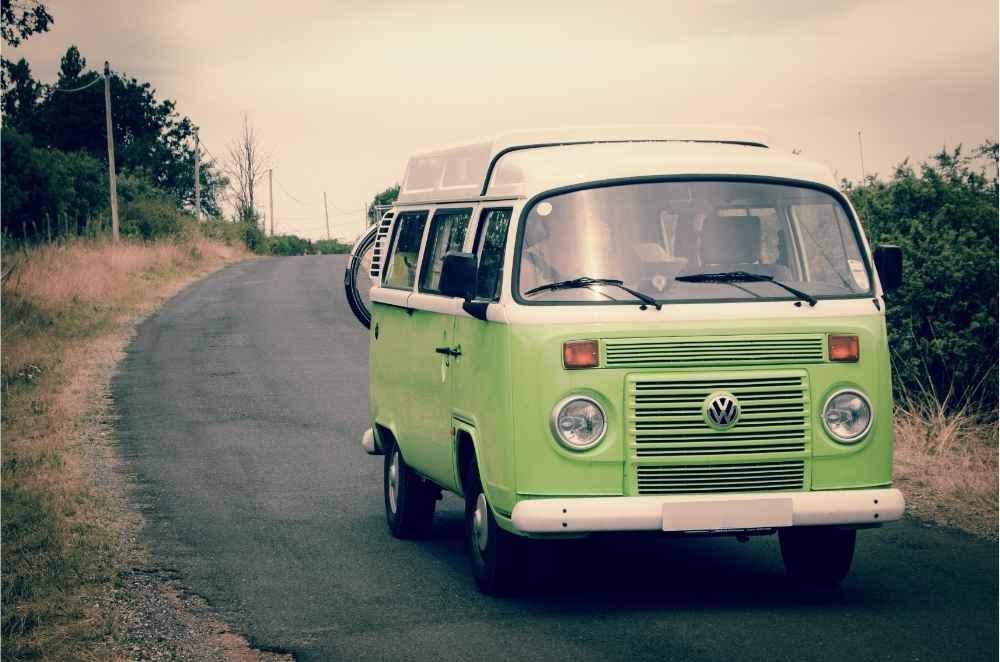 green hippie van