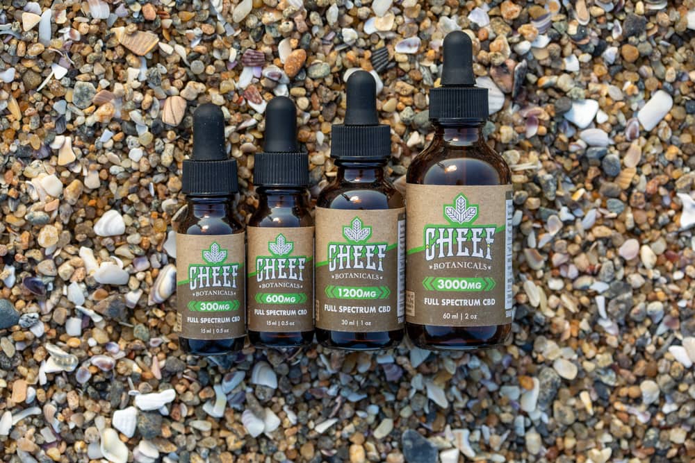 hemp tinctures with different strengths