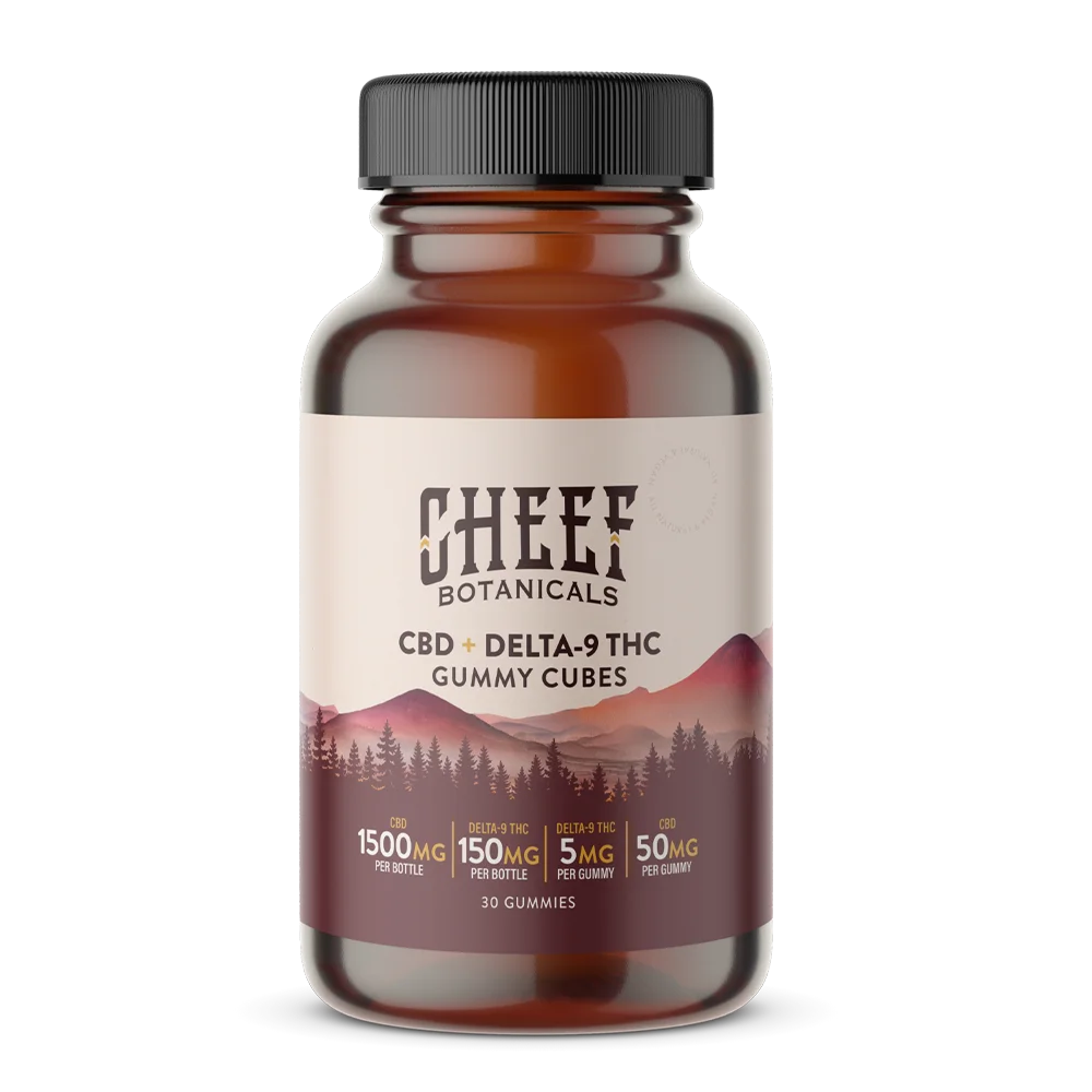 Gummy Cube - CBD + Delta 9 1500 mg - Mixed Flavor - 1 Pack