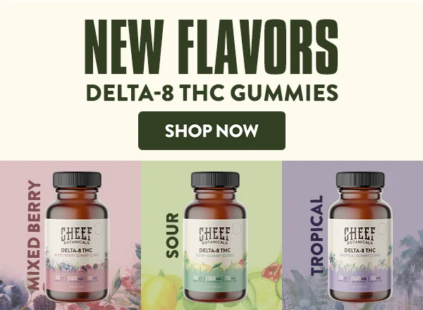 Delta-8 THC Gummies New Flavors - Mobile Banner
