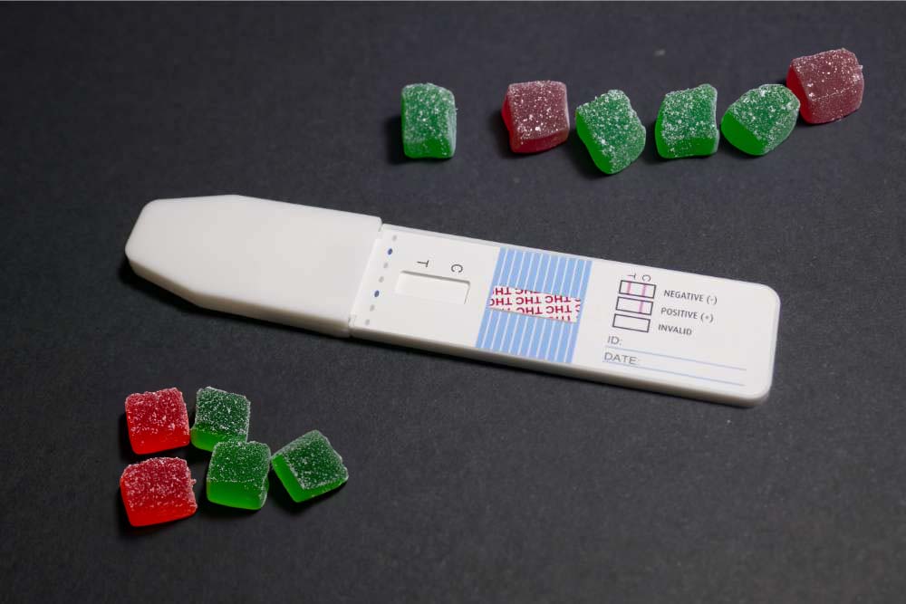 thc drug test with gummy cubes