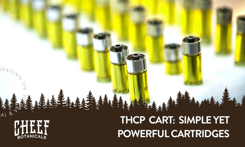 thcp cart featured image for cheef botanical blog. rows of thcp vape carts