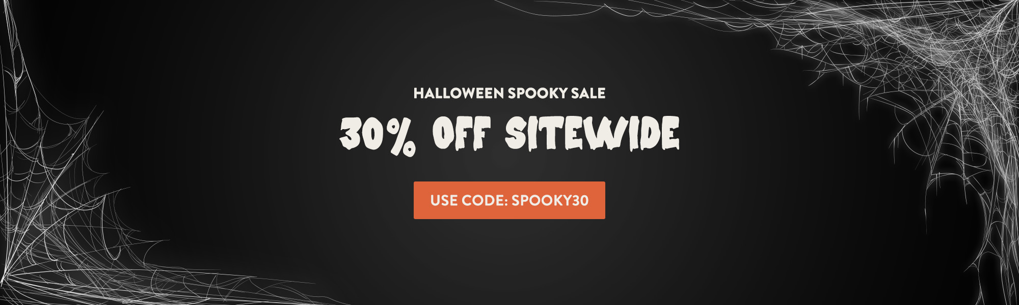 Halloween Spooky Sale -Homepage