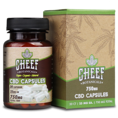 CBD Capsules 750 MG for Third Party Testing Analysis